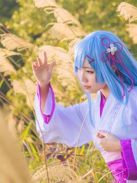 《Re从零开始的异世界生活》长发蕾姆和服 C O S P L A Y_0005