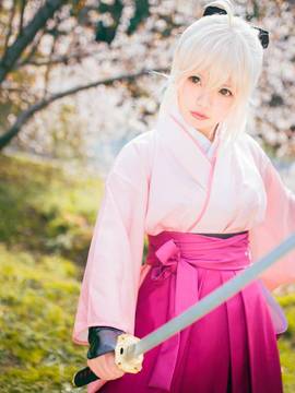 《FATE》樱saber 冲田总司  C O S P L A Y_桜咲く (3)