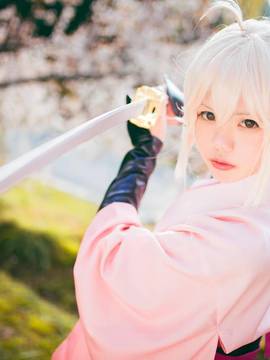 《FATE》樱saber 冲田总司  C O S P L A Y_桜咲く (4)