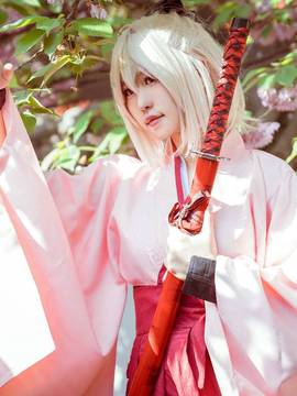 《FATE》樱saber 冲田总司  C O S P L A Y_fate grand order 冲田总司 (2)