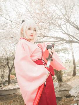 《FATE》樱saber 冲田总司  C O S P L A Y_FateGrand Order 冲田总司 樱saber (1)