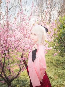 《FATE》樱saber 冲田总司  C O S P L A Y_FateGrand Order 冲田总司 樱saber (9)