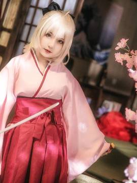 《FATE》樱saber 冲田总司  C O S P L A Y_冲田总司=从今以后交给最强无敌的冲田小姐我吧= (1)