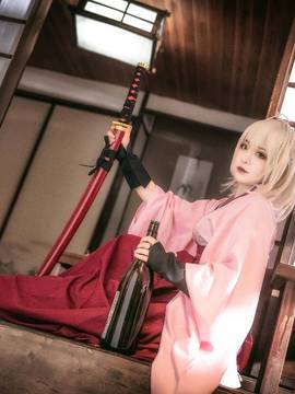 《FATE》樱saber 冲田总司&nbsp;&nbsp;C O S P L A Y_冲田总司=从今以后交给最强无敌的冲田小姐我吧= (2)