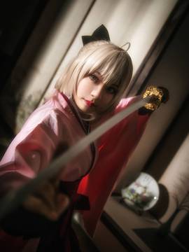 《FATE》樱saber 冲田总司  C O S P L A Y_FateGrand Order 冲田酱的大胜利 (18)