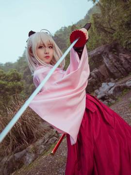 《FATE》樱saber 冲田总司  C O S P L A Y_冲田桑大胜利！ (3)
