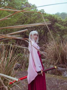 《FATE》樱saber 冲田总司  C O S P L A Y_冲田桑大胜利！ (4)