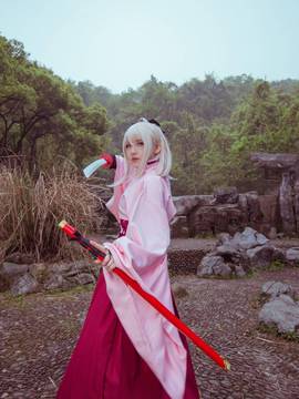 《FATE》樱saber 冲田总司  C O S P L A Y_冲田桑大胜利！ (5)