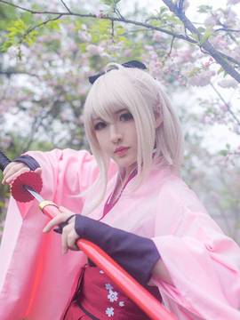 《FATE》樱saber 冲田总司  C O S P L A Y_冲田桑大胜利！ (7)