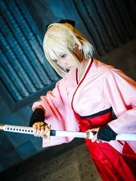 《FATE》樱saber 冲田总司  C O S P L A Y_场照 7.9樱总司saber (8)