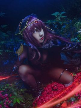 《FateGrand Order》斯卡哈枪兵紧身衣 C O S P L A Y_斯卡哈 (7)