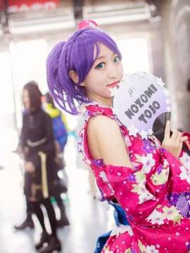 《lovelive！》东条希浴衣觉醒 C O S P L A Y_北京第五届cospace场照 东条希浴衣觉醒ver. (1)