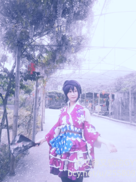 《lovelive！》东条希浴衣觉醒 C O S P L A Y_东条希和服cos正片 (4)