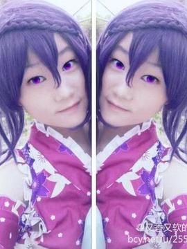 《lovelive！》东条希浴衣觉醒 C O S P L A Y_东条希和服cos正片 (5)