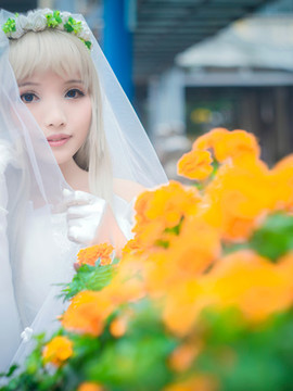 《我们仍未知道那天所看见的花的名字》新娘面码  C O S P L A Y_0011