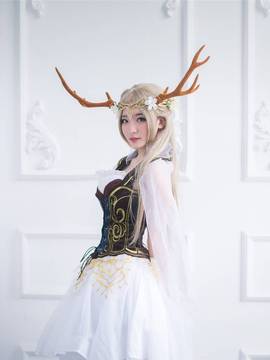 《奇迹暖暖》信鸽王国精灵鹿后 C O S P L A Y_0005