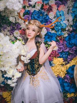 《奇迹暖暖》信鸽王国精灵鹿后 C O S P L A Y_0011