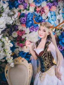 《奇迹暖暖》信鸽王国精灵鹿后 C O S P L A Y_0026