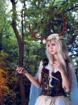 《奇迹暖暖》信鸽王国精灵鹿后 C O S P L A Y_0034