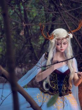 《奇迹暖暖》信鸽王国精灵鹿后 C O S P L A Y_0038