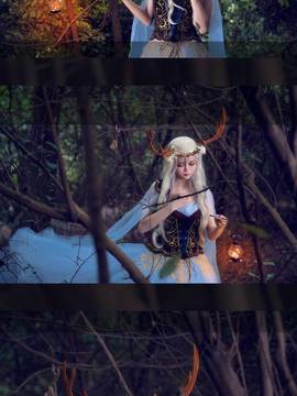 《奇迹暖暖》信鸽王国精灵鹿后 C O S P L A Y_0039