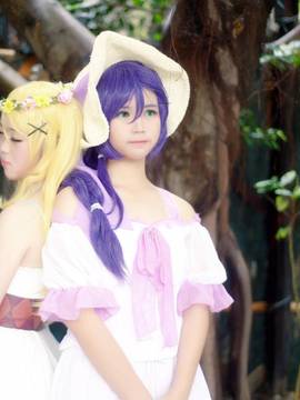 《LOVELIVE》绚濑绘里森女绘未觉醒 C O S P L A Y_绘希+白裙 (1)
