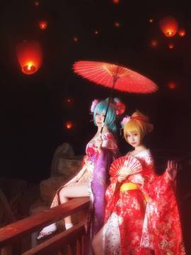 《VOCALOID》初音镜音铃雨梦楼ver C O S P L A Y_0018