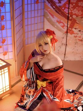 《Fate Grand Order》尼禄和服 C O S P L A Y_cos正片 尼禄振袖和服 (3)