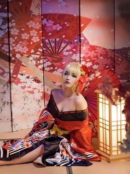 《Fate Grand Order》尼禄和服 C O S P L A Y_cos正片 尼禄振袖和服 (7)