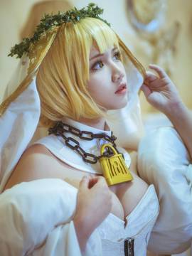 《Fate Grand Order》尼禄花嫁满破 C O S P L A Y_花嫁尼禄 (1)