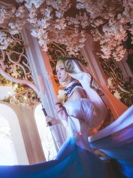 《Fate Grand Order》尼禄花嫁满破 C O S P L A Y_花嫁尼禄 (4)