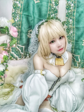 《Fate Grand Order》尼禄花嫁满破 C O S P L A Y_尼禄二破