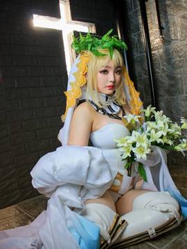 《Fate Grand Order》尼禄花嫁满破 C O S P L A Y_Fatego尼禄.克劳狄乌斯 (2)