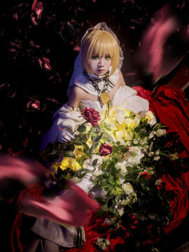 《Fate Grand Order》尼禄花嫁满破 C O S P L A Y_Fatego尼禄.克劳狄乌斯 (5)