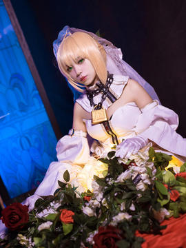 《Fate Grand Order》尼禄花嫁满破 C O S P L A Y_Fatego尼禄.克劳狄乌斯 (6)