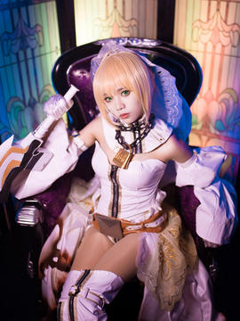 《Fate Grand Order》尼禄花嫁满破 C O S P L A Y_Fatego尼禄.克劳狄乌斯 (8)