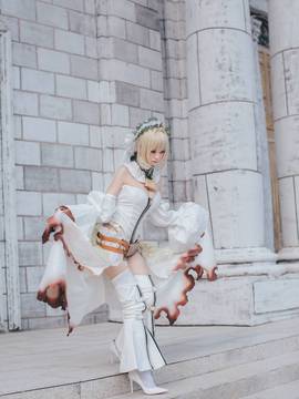 《Fate Grand Order》尼禄花嫁满破 C O S P L A Y_嫌いなもの？　節制、反逆、没落だ！ (7)