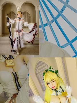 《Fate Grand Order》尼禄花嫁满破 C O S P L A Y_尼禄花嫁二破【正片】 (8)