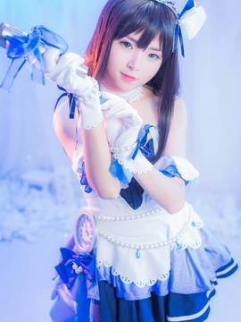 《偶像大师灰姑娘女孩》卯月x凛招待灰姑娘C服 C O S P L A Y_偶像大师Cinderella girls 涉谷凛 (6)