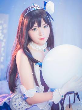 《偶像大师灰姑娘女孩》卯月x凛招待灰姑娘C服 C O S P L A Y_偶像大师Cinderella girls 涉谷凛 (14)