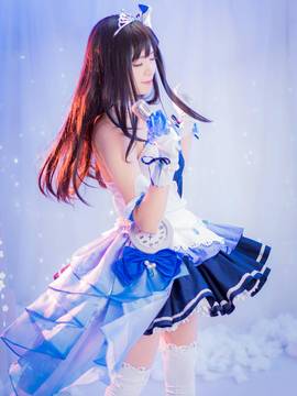 《偶像大师灰姑娘女孩》卯月x凛招待灰姑娘C服 C O S P L A Y_偶像大师Cinderella girls 涉谷凛 (15)