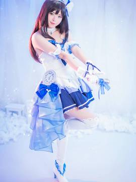 《偶像大师灰姑娘女孩》卯月x凛招待灰姑娘C服 C O S P L A Y_偶像大师Cinderella girls 涉谷凛 (16)