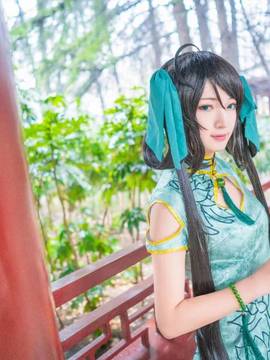 《王者荣耀》孙尚香同人旗袍 C O S P L A Y_cos正片 王者农药旗袍同人香乔 (4)