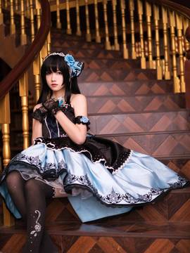 《偶像大師灰姑娘女孩》舞會中的鷺澤文香 C O S P L A Y_鹭沢文香 (1)