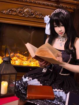 《偶像大師灰姑娘女孩》舞會中的鷺澤文香 C O S P L A Y_偶像大师灰姑娘女孩 鹭沢文香cosplay (5)