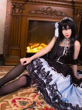 《偶像大師灰姑娘女孩》舞會中的鷺澤文香 C O S P L A Y_偶像大师灰姑娘女孩 鹭沢文香cosplay (6)