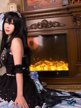 《偶像大師灰姑娘女孩》舞會中的鷺澤文香 C O S P L A Y_偶像大师灰姑娘女孩 鹭沢文香cosplay (7)