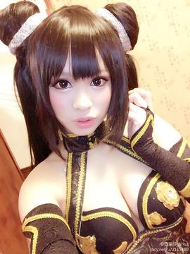 《深崎暮人旗袍少女》冬月茉莉黑色旗袍 C O S P L A Y_0013