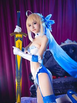 《FateStay Nigh》saber gk 手办ver C O S P L A Y_0002
