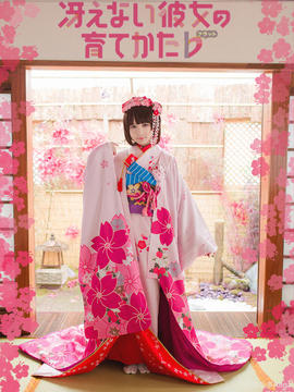 《路人女主的养成方法》加藤惠的樱花和服ver C O S P L A Y